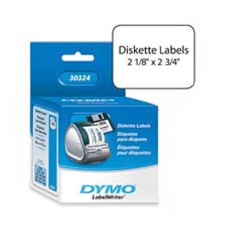 Dymo Dymo Corporation DYM30324 Diskette Labels- 2-.13in.x2-.75in.- White DYM30324